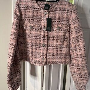 Wild Fable Pink Plaid Blazer
